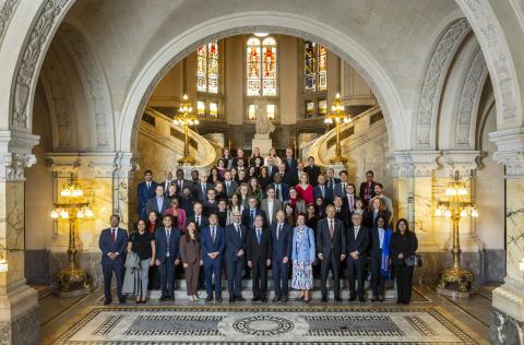 Group photo of diplomatic representatives 